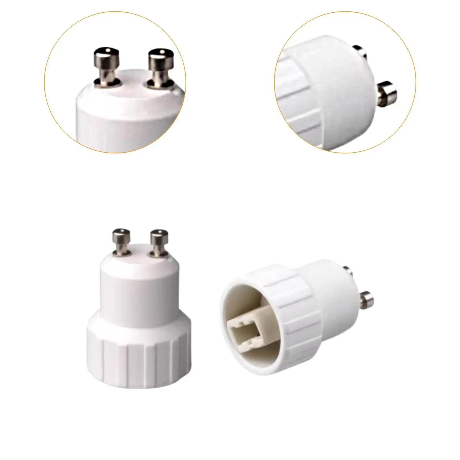 Quick Install GU10 to G9 Bulb Adapter Converter Plastic Lamp Socket 2 Pieces Universal 110V 240V for Home