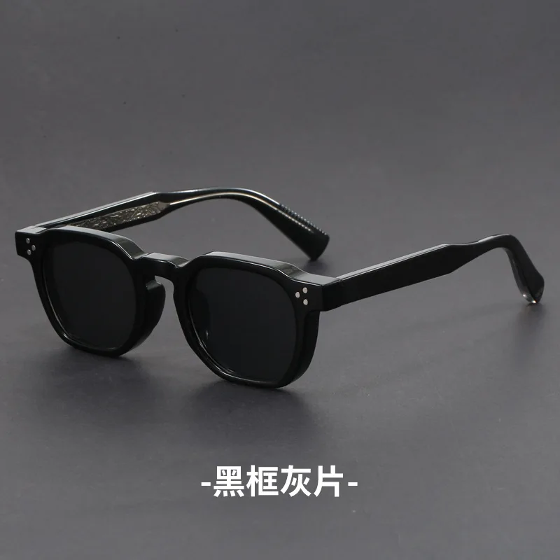 Fashionable New Sunglasses, Premium Acetate Pin Insert Sun Glasses, Trendy Unisex UV Protection Eyewear for Driving
