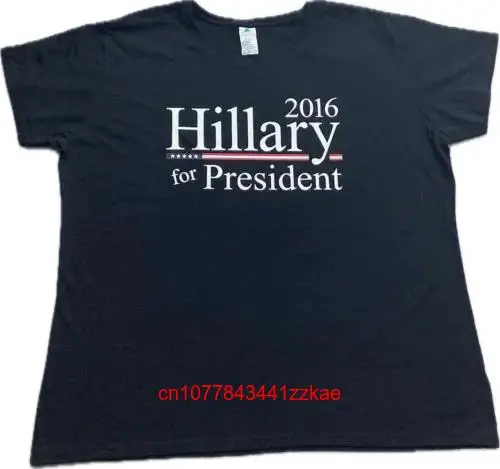 Женская футболка с длинным или коротким рукавом, с изображением Хиллари для президента 2016, Америки, выборов, США, Клинтона, 3XL