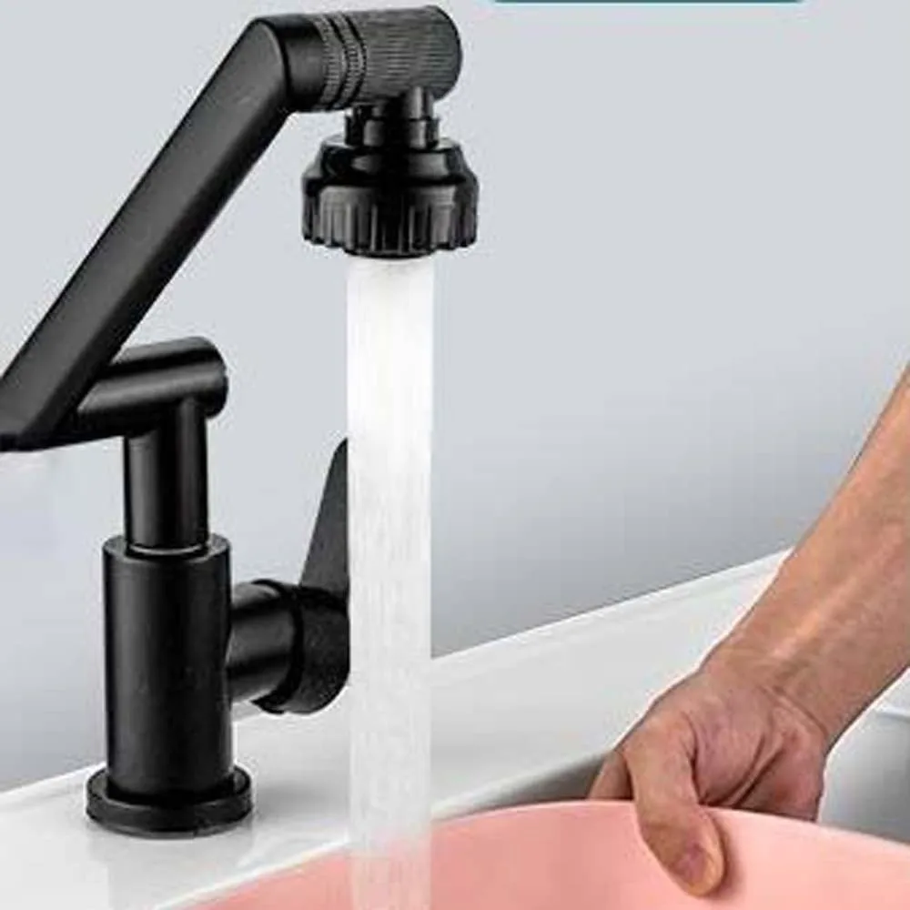 

Универсальный смеситель с роботизированной рукояткой, гибкий водосберегающий двухрежимный смеситель с мягкими шлангами, керамический сердечник клапана 360° ° Вращающийся кран