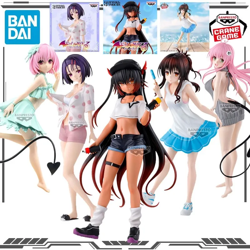 Figura de acción original de Bandai DARKNESS GLITTER&GLAMOURS Nemesis Haruna Sairenji, juguetes para niños, regalo, modelo coleccionable, adornos