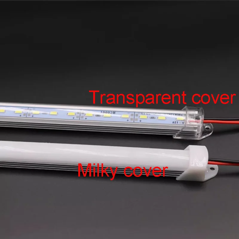 1個 LED ハードリジッドストリップバーチューブ 12v 24v 20cm 30cm 50cm 5w 8w キャビネット 車 マシン機器ライト 3000k 4000k 6000k 赤 緑