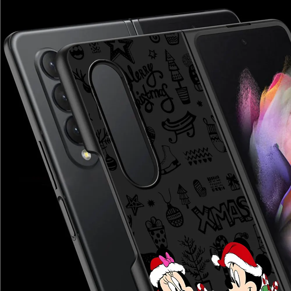 Świąteczne etui Disney Mickey Minnie do Samsung Galaxy Z Fold6 Z Fold3 ZFold4 Z Fold5 5G Z Fold4 5G Coque Bumper Cover