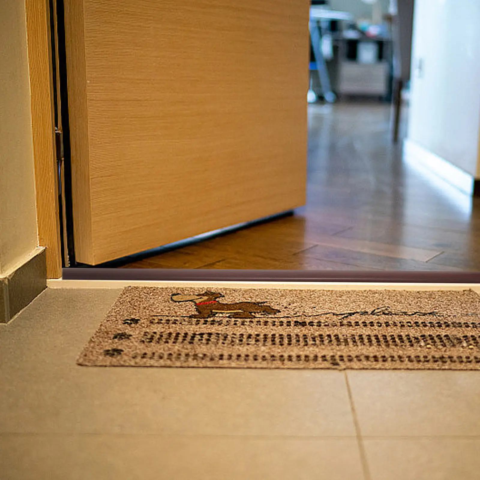 PVC Floor Transition Strip for Carpet to Tile Flooring Self Adhesive Flexible Trim Easy Install Remove Stain Resistant Smooth