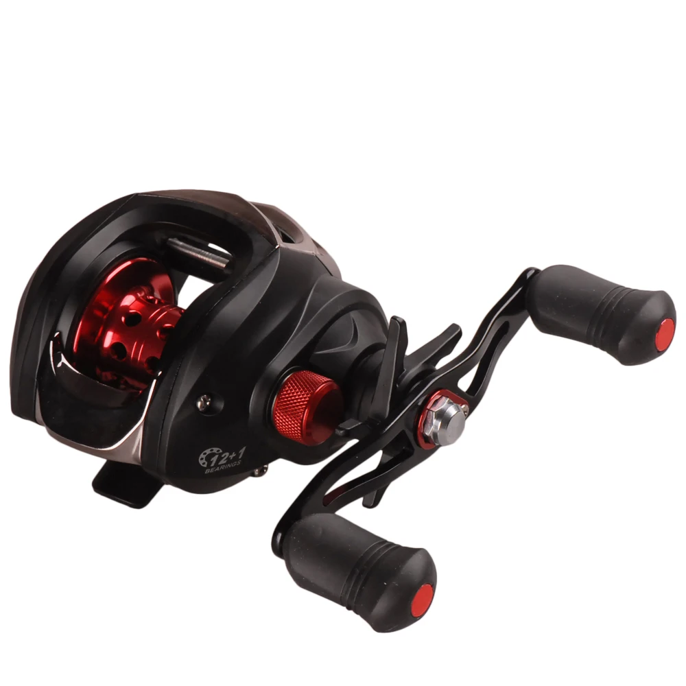 BASSKING Baitcasting Fishing Reel 13BB 6.3:1 Max Drag 5kg Casting Reel Carretilha Pesca Moulinet Peche Round Coil Fishing Wheel