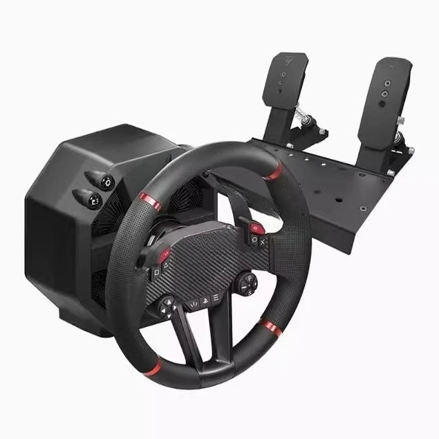 

Новый двигатель второго поколения T598P с прямым приводом, шелковистый симулятор рулевого колеса PS5/ПК, гоночный игровой руль