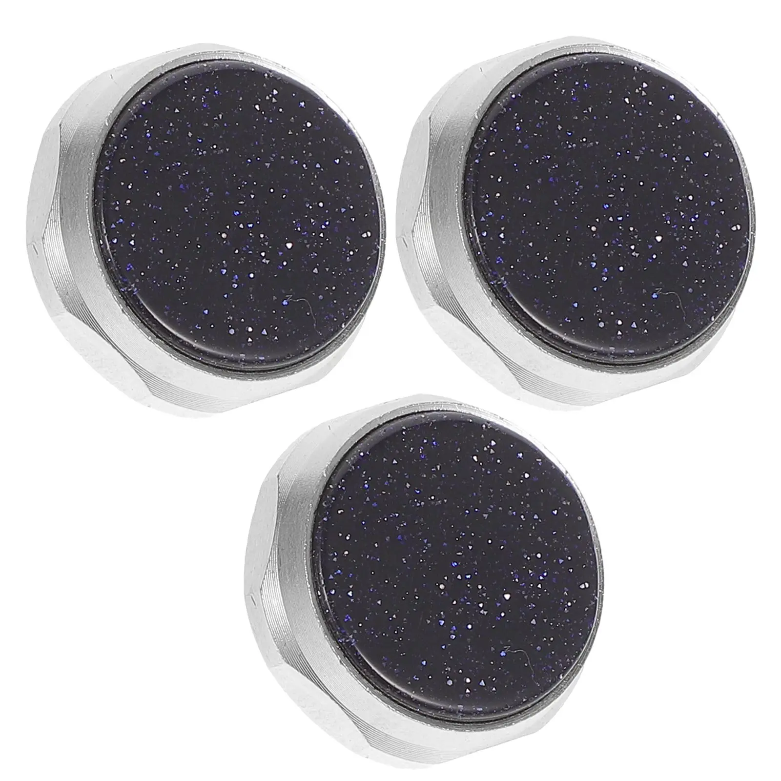 

3 Pcs Piston Press Buttons Hand Covers for Trumpet Valve Caps Metal Accessories Durable High Strength Musical Instruments Parts