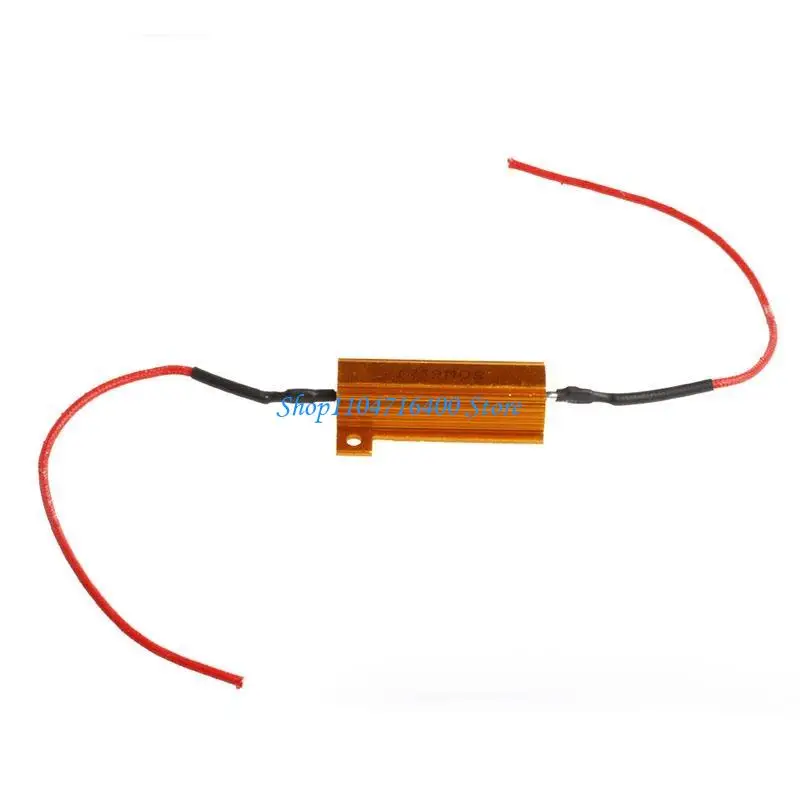 

y1gd 2Pcs for DC 12V DRL Fog Light Canbus 50W 6Ohm Load Resistor Wiring Canceller Car Accessories