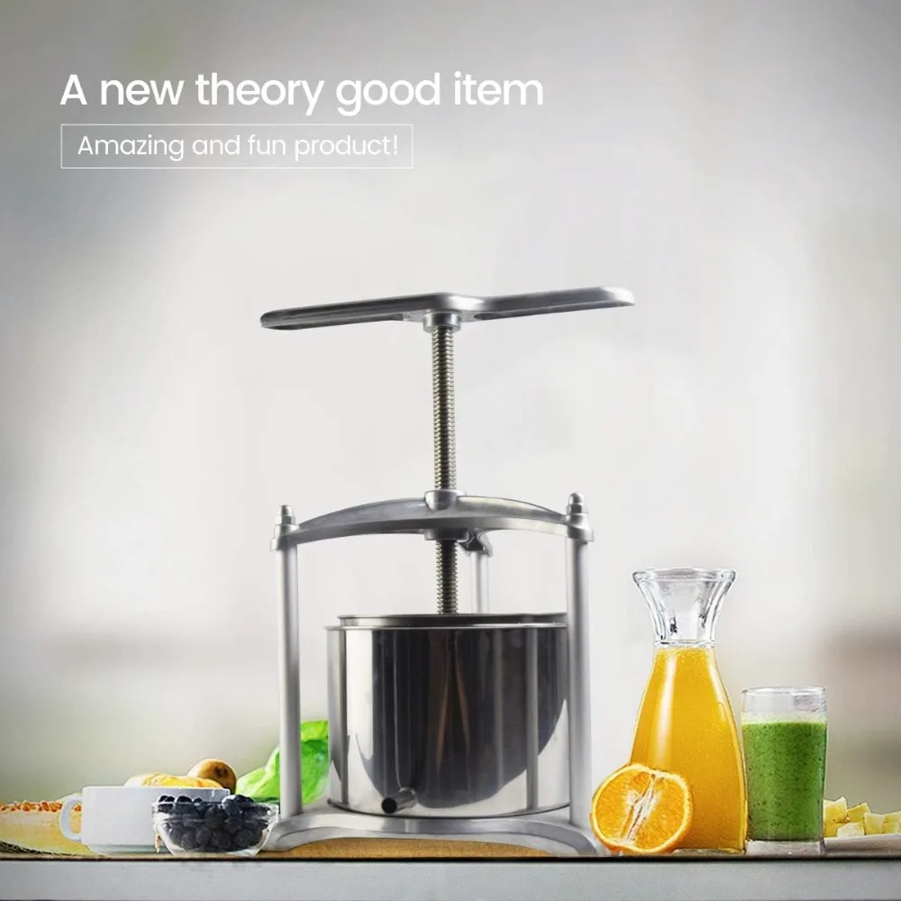 عصارة نبيذ الفاكهة - صناعة عصير طبيعي 100% للتفاح/الجزر/البرتقال/التوت/الخضروات، عصارة الجبن والصبغة والأعشاب (0.8 جالون، سل