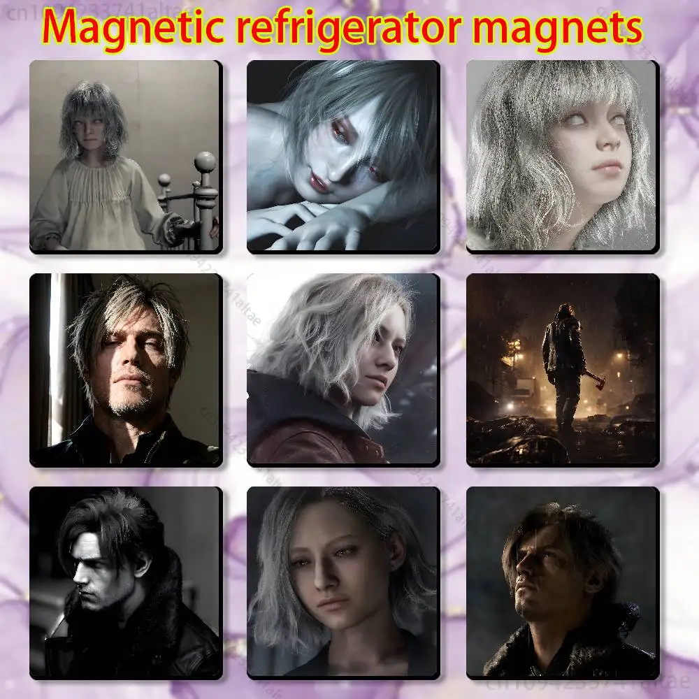

Game R-residentS E-Evil Requiem Magnetic Fridge Magnets - No Falling Off, Fit for Refrigerators, All Metal Surfaces,Home Decor