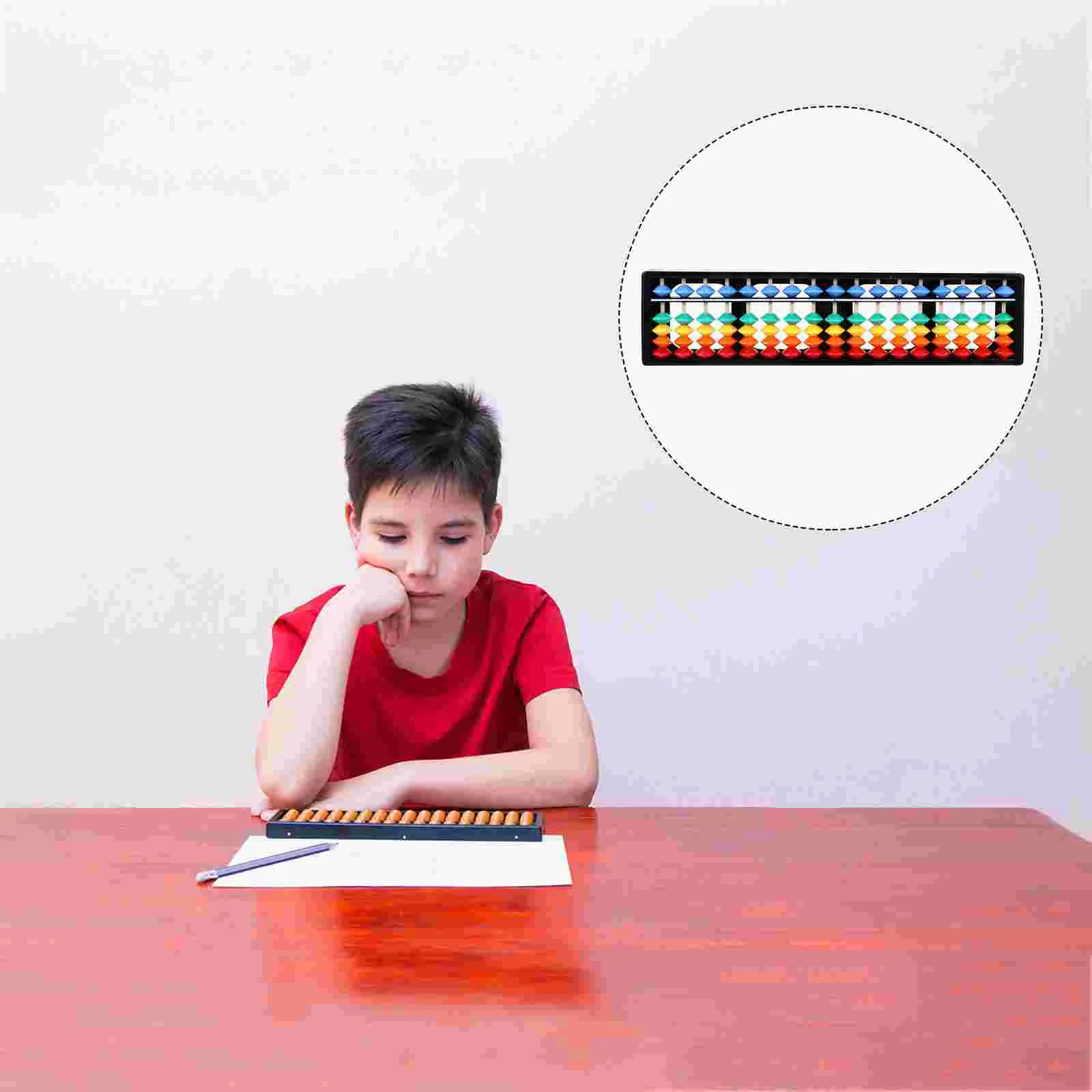 Abacus Learning User-friendly 17 Digits Rods Bead Arithmetic Abacuses Mini Elegant Math Leaning Educational Toy Abs