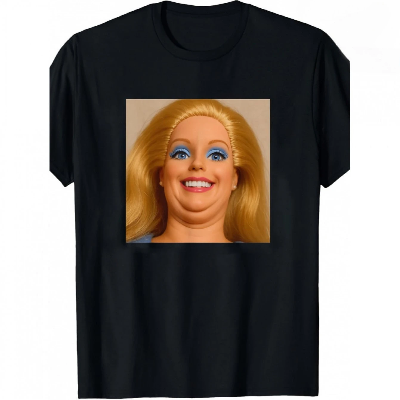 Funny T-Shirt Featuring The Disgusted Face Meme Doll Babe - A Casual Round Neck Tee Perfect for Any Season