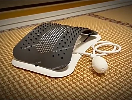 Lumbar Stretch Relaxer Back Massager with Adjustable Height, Spine Traction Support for Waist Correction & Back Pain Relief