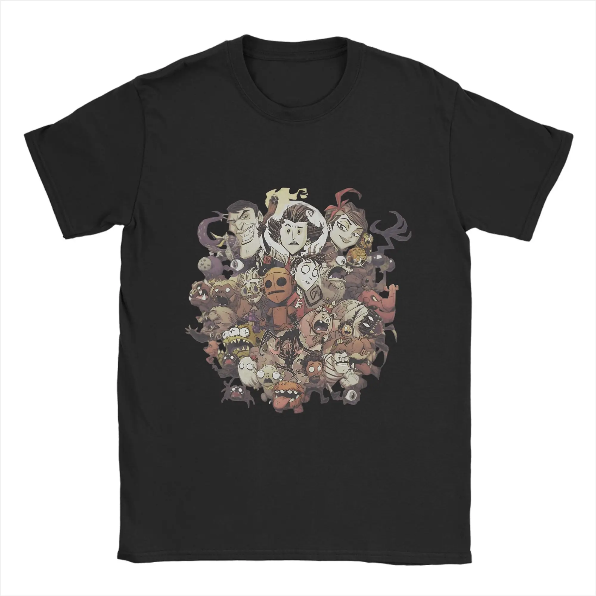 

Потрясающие футболки Don t Starve Together, мужские футболки с круглым вырезом из 100% хлопка, футболки с короткими рукавами, одежда с графическим принтом