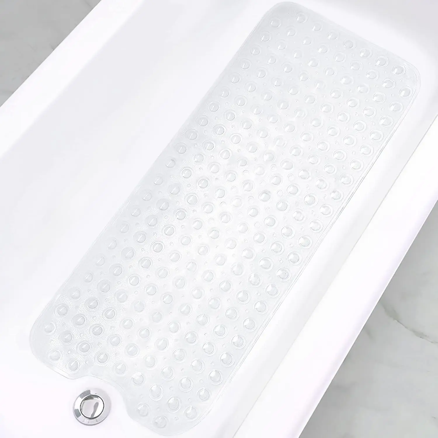1 Stück Baby-Badematte für Badewanne, rutschfeste Kinder-Badematte – 40 x 10 cm, extra lange Cartoon-Badematte, Kleinkind-Badematten mit Saugnäpfen – Detail 8