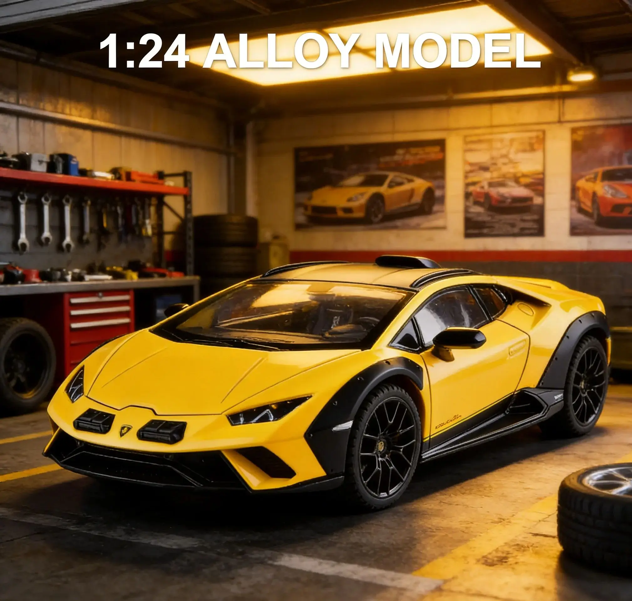 

1:24 Huracan Sterrato Alloy Sports Model Diecast Metal Racing Car Vehicles Model Collection Simulation Kids Toy Gift