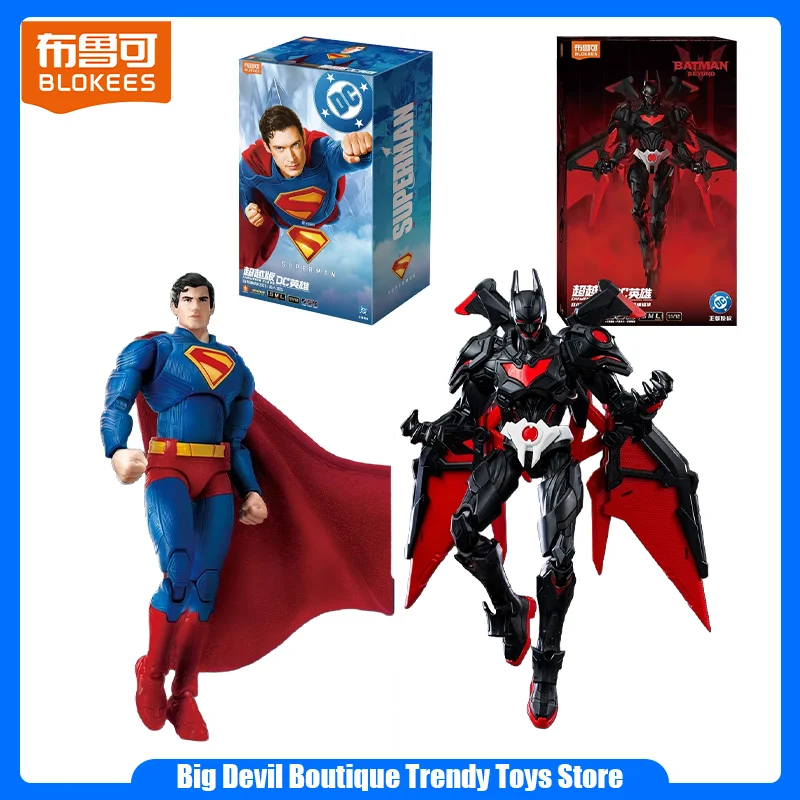 

Original Blokees Hero Champion Class Series Superman 2025 Batman Beyond Action Figures Ornaments Collect Toys Boys Gifts