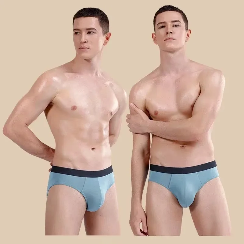 7A 60S الرجال ملخصات لينة مشروط الذكور سراويل مريحة مطاطا الذكور السروال السراويل الصف مضاد للجراثيم المنشعب رجل مثير الملابس الداخلية
