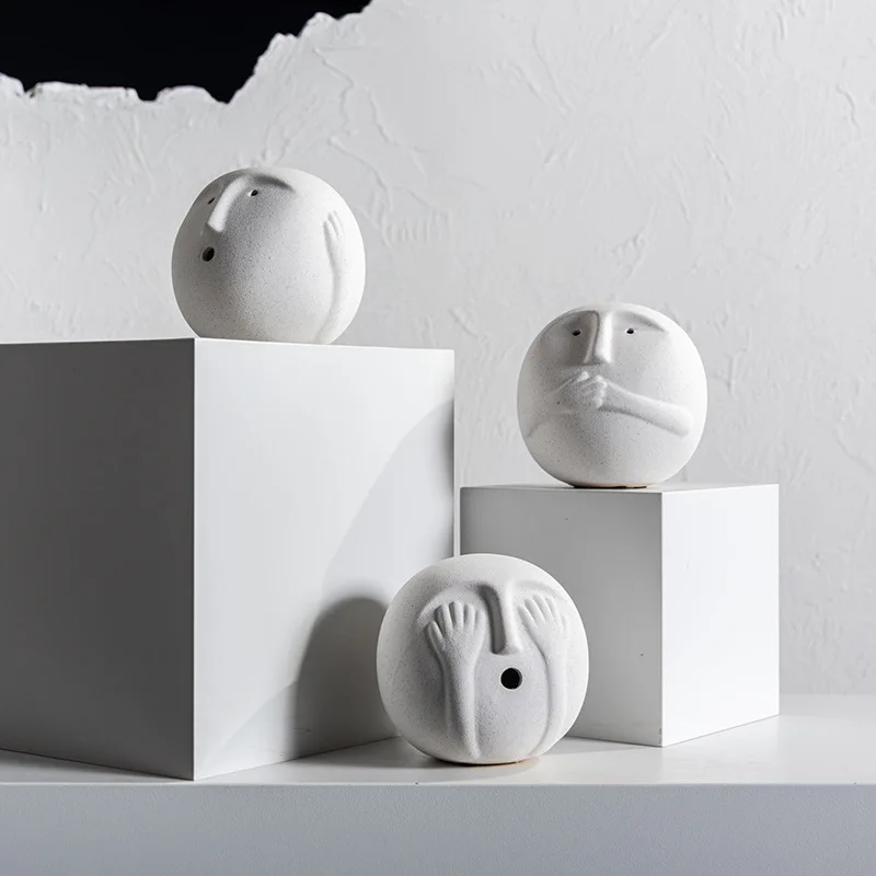 Abstract Face Figurines 