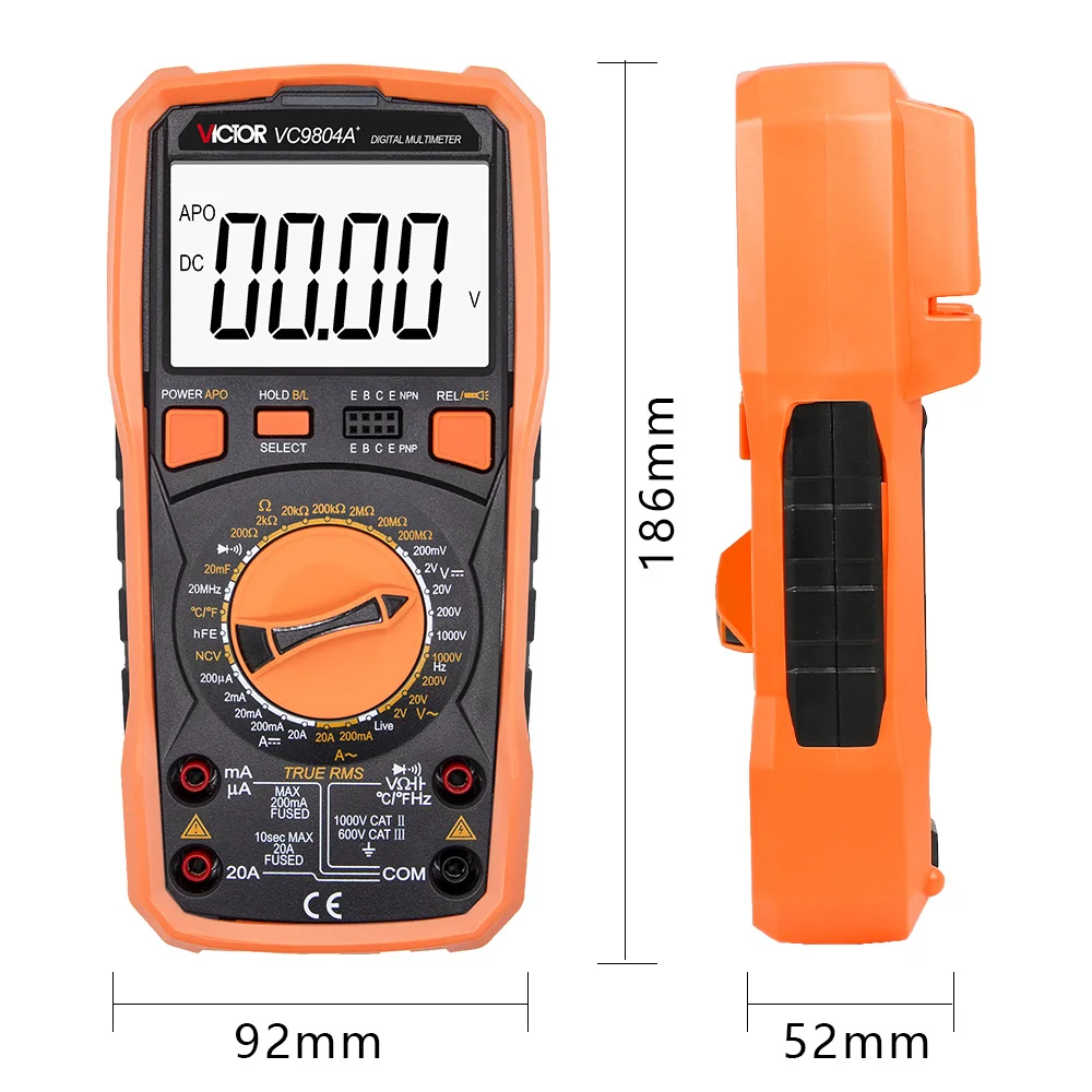 

Vc9804a+ Multi Tester Digital Multimeter With Inductance Function