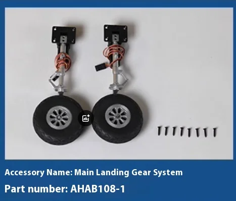 Blue Arrow-Aile principale de fuselage de train d'atterrissage d'hélice, autocollant de queue plate, rétro électronique, accessoires de modèle d'avion, 1100 mmp-51 V2