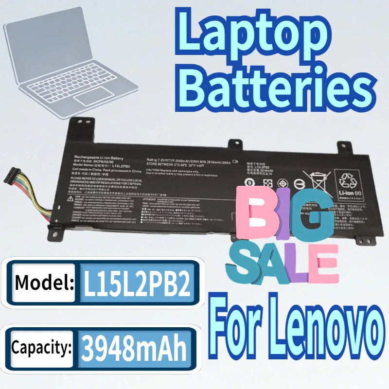 

7.6V L15L2PB2 L15M2PB2 L15C2PB2 L15L2PB3 L15C2PB4 Battery For Lenovo xiaoxin 310-14ISK 310-14IKB IdeaPad 14IKB/14ISK
