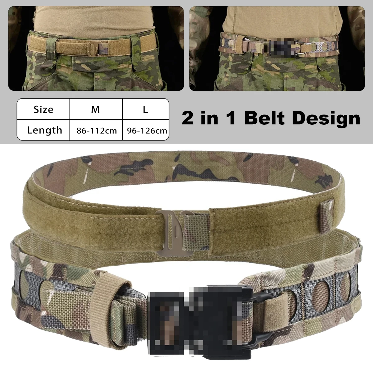 Hunting Outdoor Store - Cinto Tático Bison de 2 Camadas