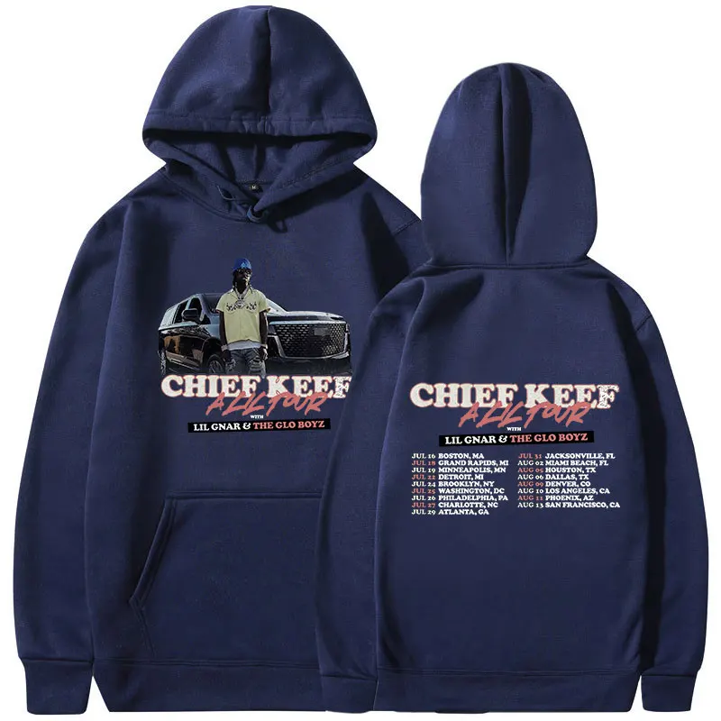 Rapper Chief Keef A Lil 2024 Tour Concert Hoodie Men Fashion Hip Hop Oversized Sweatshirt Casual Long Sleeve Pullover Streetwear