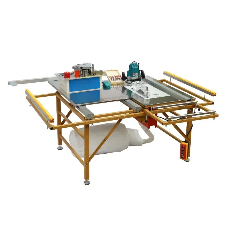 combination woodworking machines Portable Panel Saws Wood Cutting Slide sawing Circular saw table