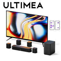 ULTIMEA 7.1CH Virtual Surround Soundbar for TV, 330W Home Theater System with Subwoofer,4 Surround Speakers,APP Control