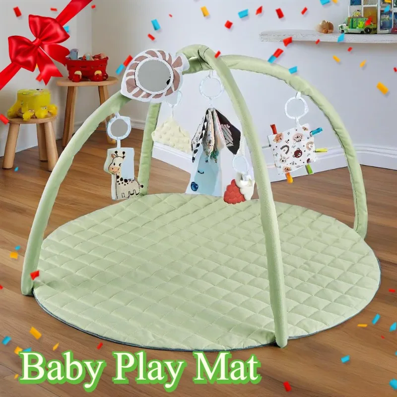 Babyspeelgoed Kruipende speelkleed met cartoon afneembare hangers Zachte verdikte vloerspellen Pad Baby Klimtraining Speelgoed Rekwisieten