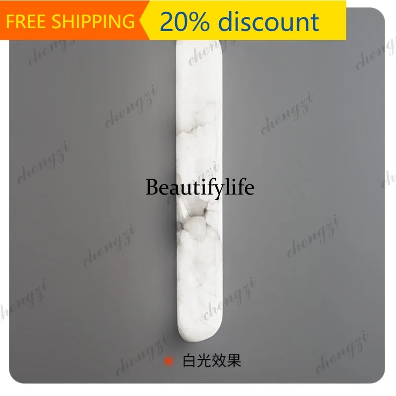 CC Modern simple bedroom bedside marble wall lamp staircase balcony entrance strip wall lamp