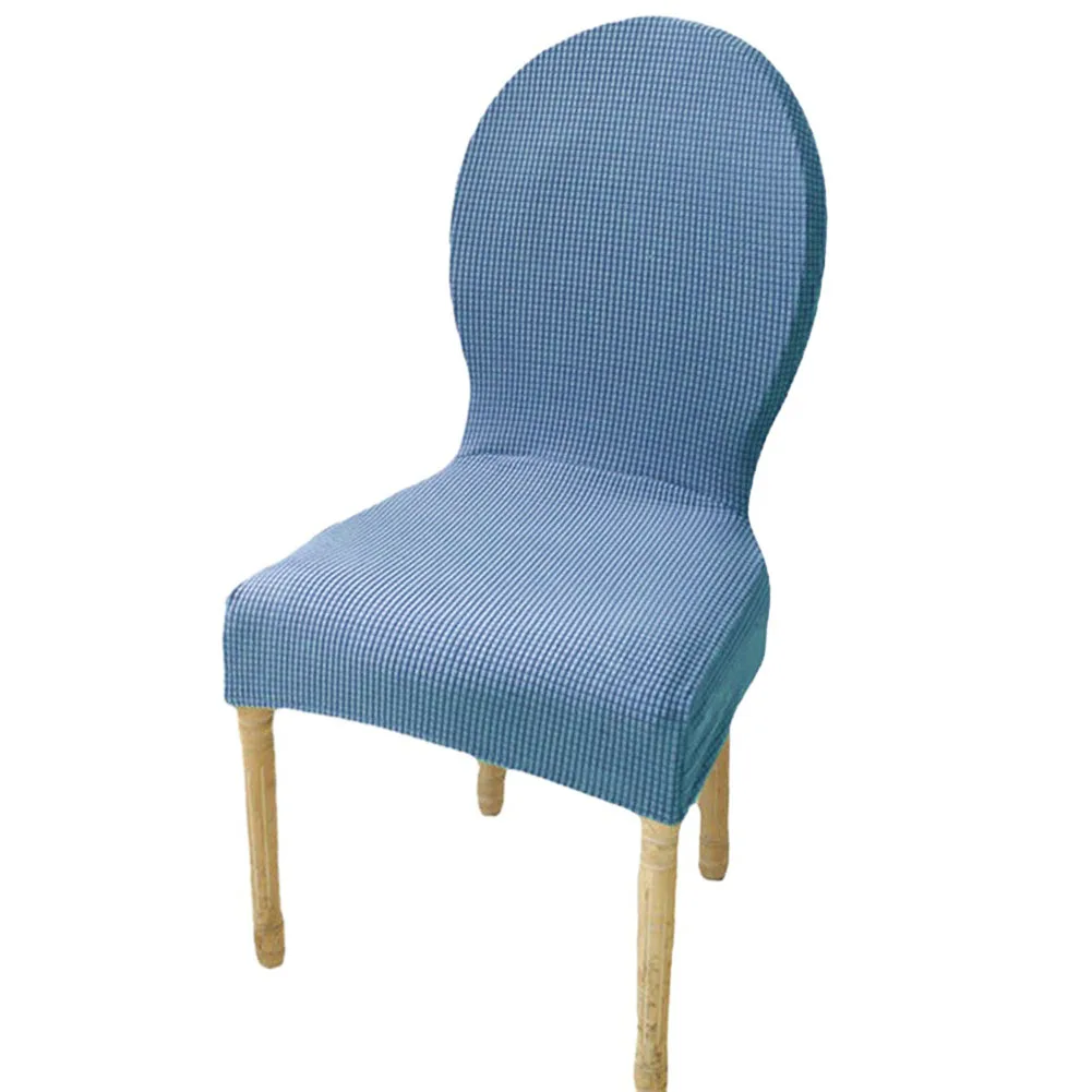 Gray blue chair cover  modern and stylish design  full protection  perfect fit for tub chairs  easy installation