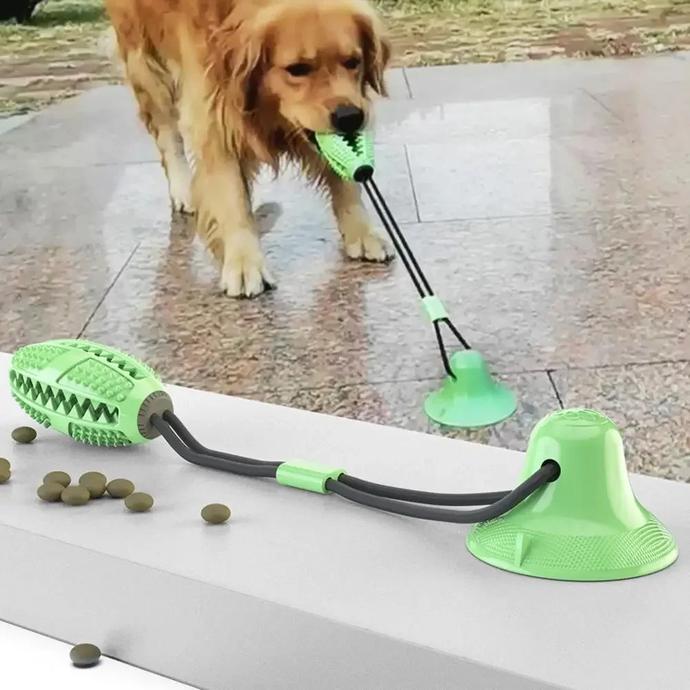 

Dog Chew Toys，for Aggressive Chewers，Interactive Dog Suction Cup Toy，Teething Rope Toy，Dog Puzzle Treat Food Dispensing Ball Toy