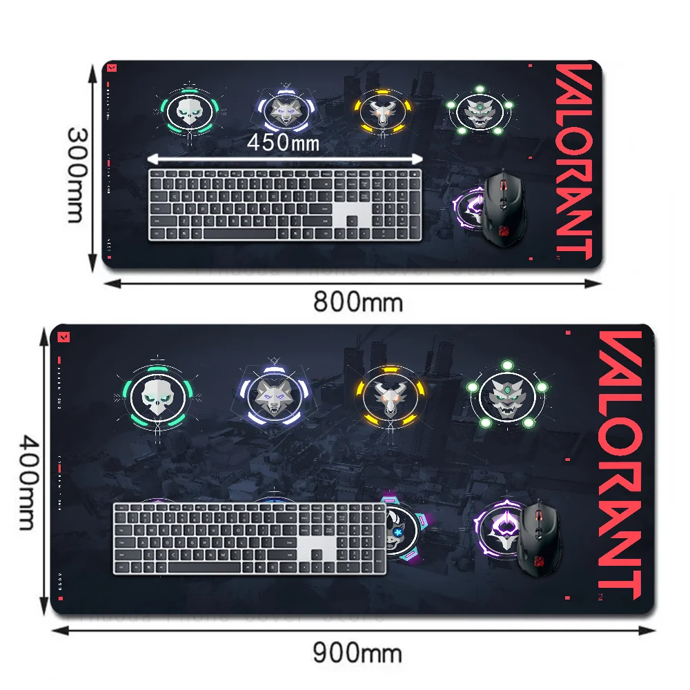 Game Valorant Mousepad Large Gaming Mouse Pad LockEdge Thickened Computer Keyboard Table Desk Mat