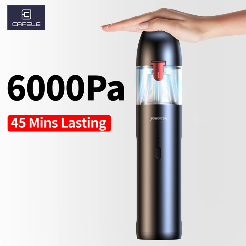 CAFELE Car Handy Vacuum Cleaner 55W Powerful Wireless Portable Cleaning Machine Tool Home Office Use