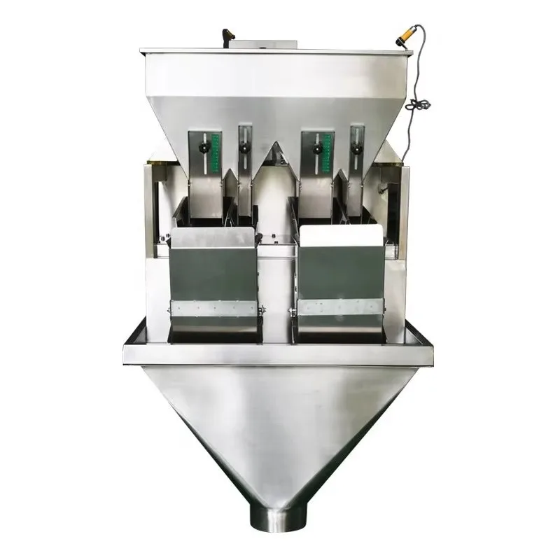 Automatic 2 Head Linear Weigher for Cereal Granule Grains High Speed Accurate Weighing Machine Industrial Food Packaging