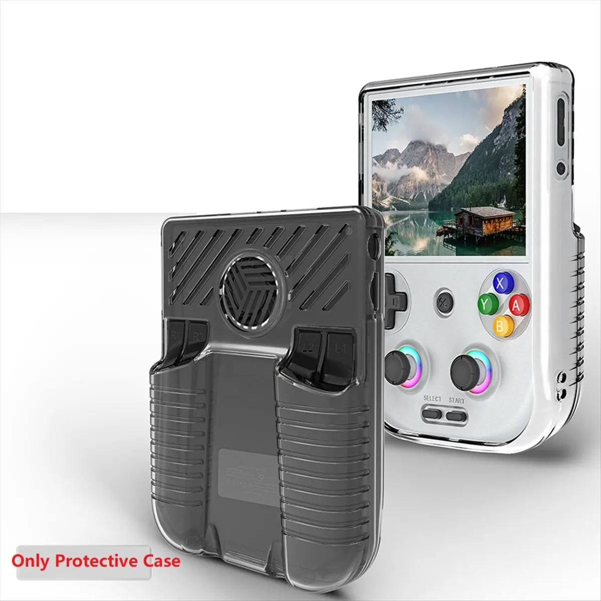 SPECIAL OFFER Protective Case Cover for RG406V Game Console Handle Grip Holder Shell Game Accessories Transparent