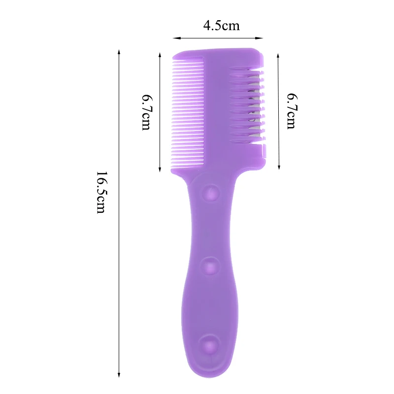 Meisha 1pcs Professional Hair Razor Blade Comb Hairdressing Cutting Thinning Comb Home DIY Thinning Trimmer Inside Blade C0010A