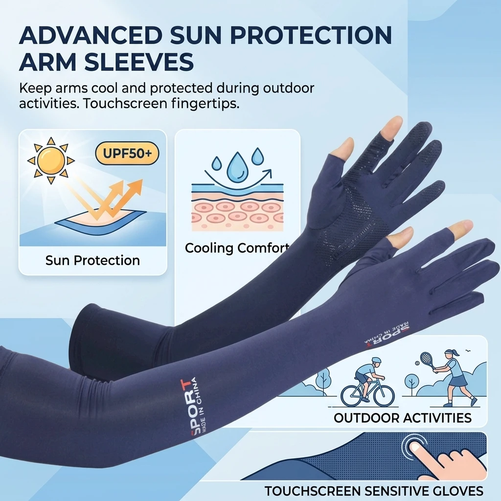 Manches de protection solaire - Fingerless Glove Knit avis et prix