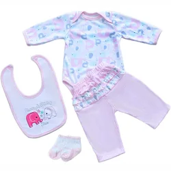 Reborn Baby Dolls Girl Clothes 22 Inch for 20-23 inch Reborn Doll 55 cm Girl Clothing Newborn Accesories Outfits