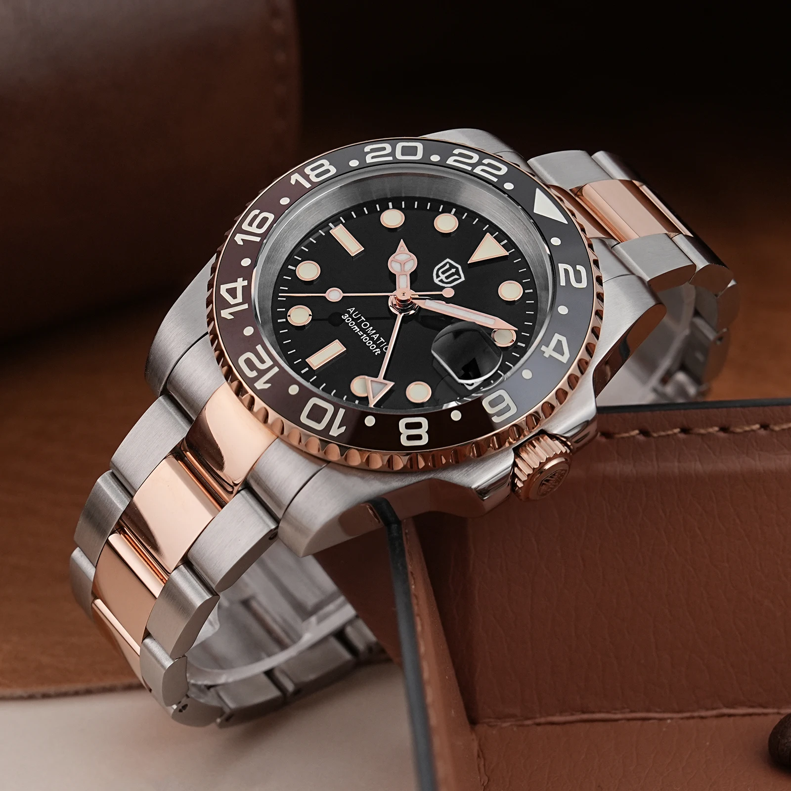 Watchdives WD16760 V2 NH34 Sub GMT Watch Stainless Steel Sapphire