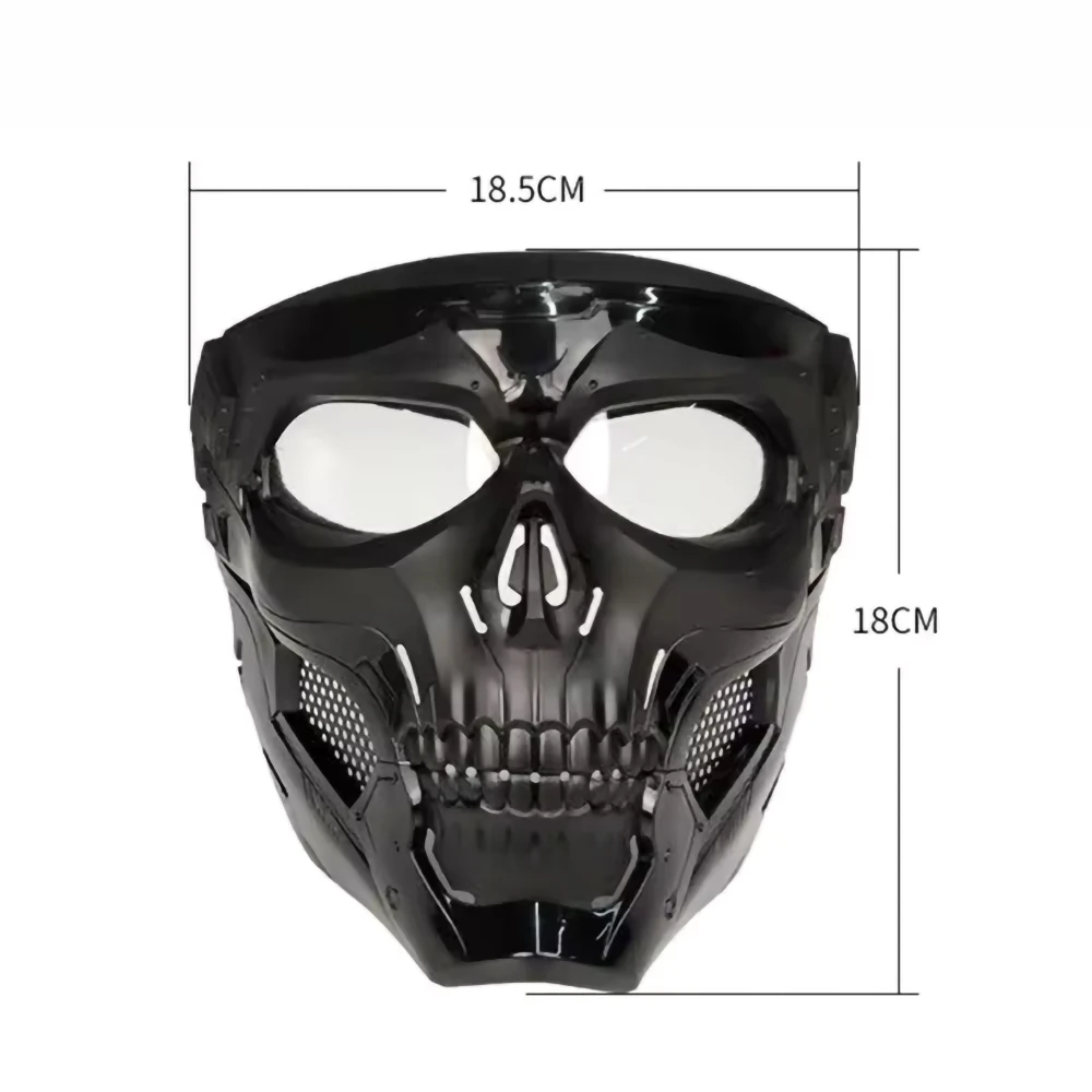 Motorcycle Skull Mask Wind Goggles Outdoor Sports Riding Glasses Halloween Props Windproof Tactical Mask