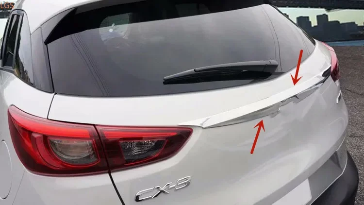 For Mazda CX-3 2017-2019 High-quality ABS Chrome Hood trim trunk decoration strip anti-scratch protection car accessories