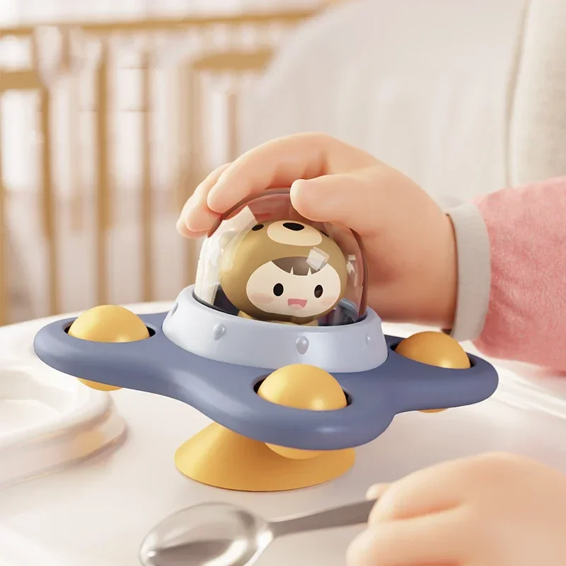 Baby Bath Dinning Chair Toys Spinning Top Cute Cartoon Animals Water Fun Spinners for Infants Toddlers Kids Boys Girls Toy