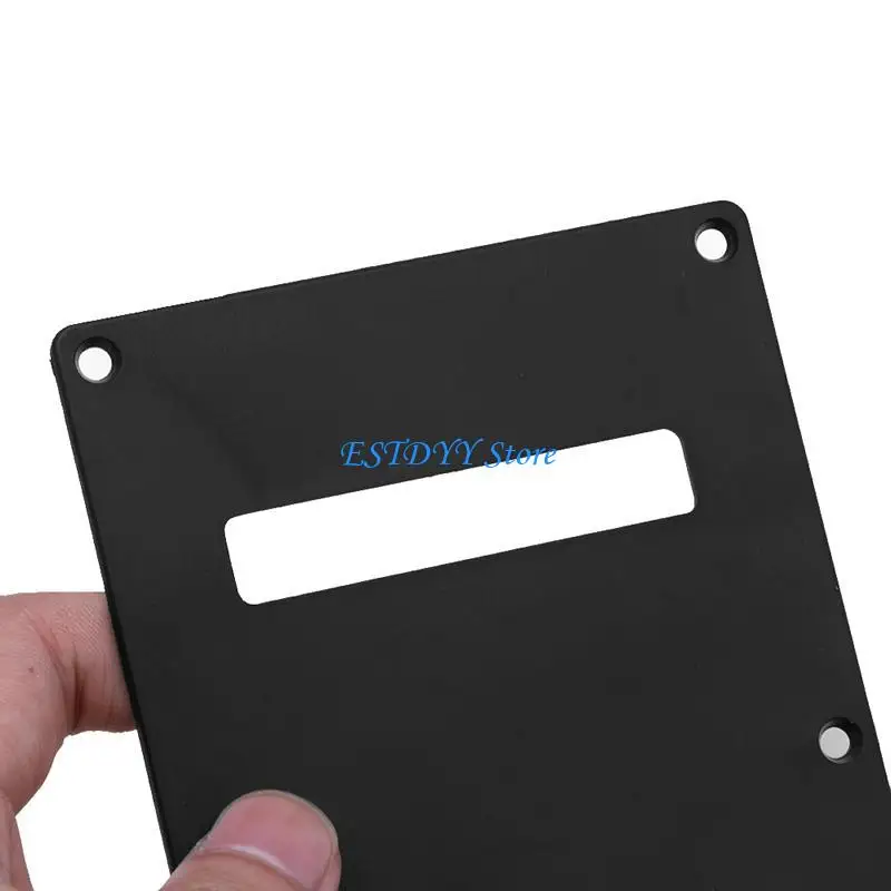 

G6DE Single Ply Back Plate Rear Tremolo Cover No Screws for Electric Guitar Black