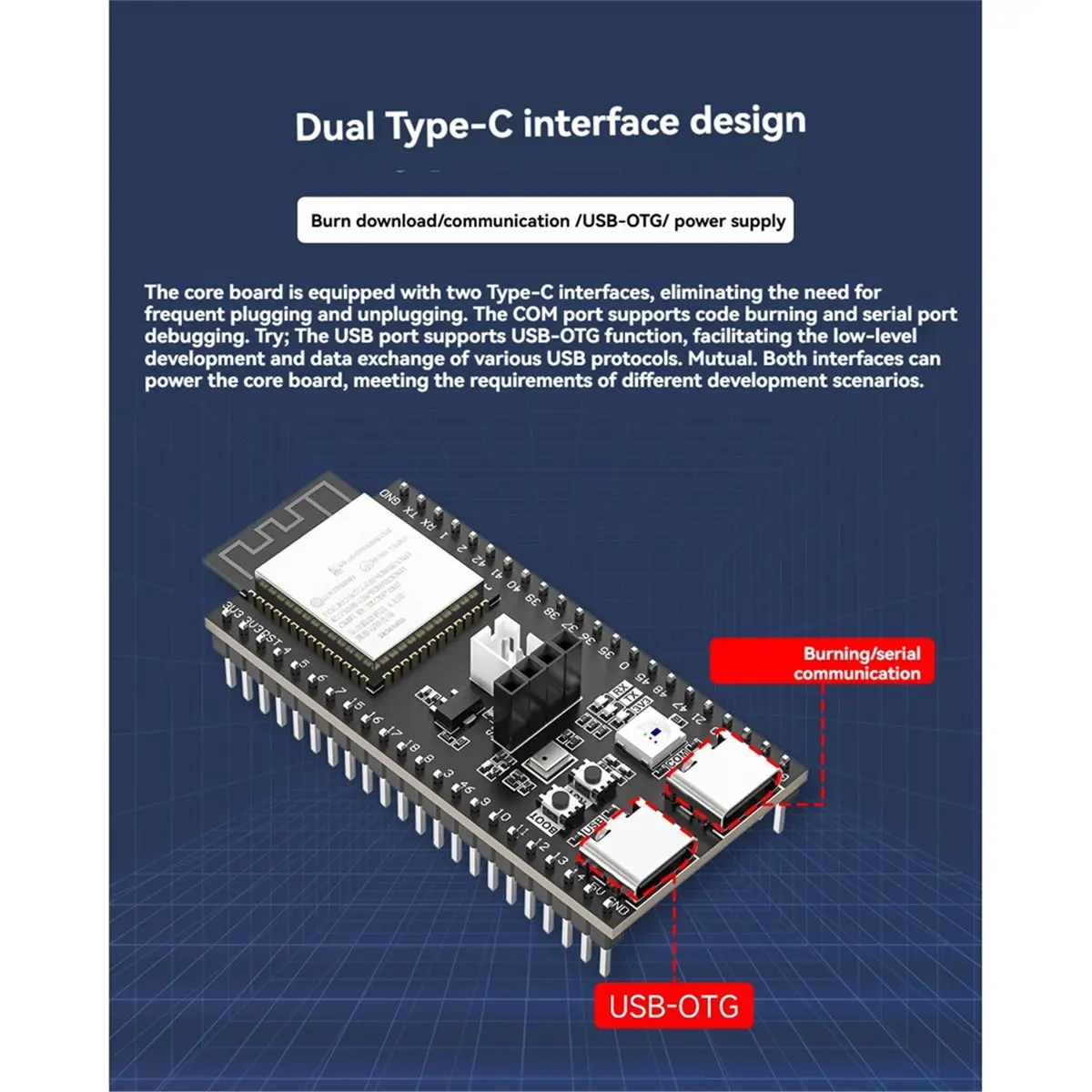 Development Board Onboard -N16R8 16MB Flash 8MB PSRAM with 0.96 Inch OLED Screen XiaoZhi AI Voice