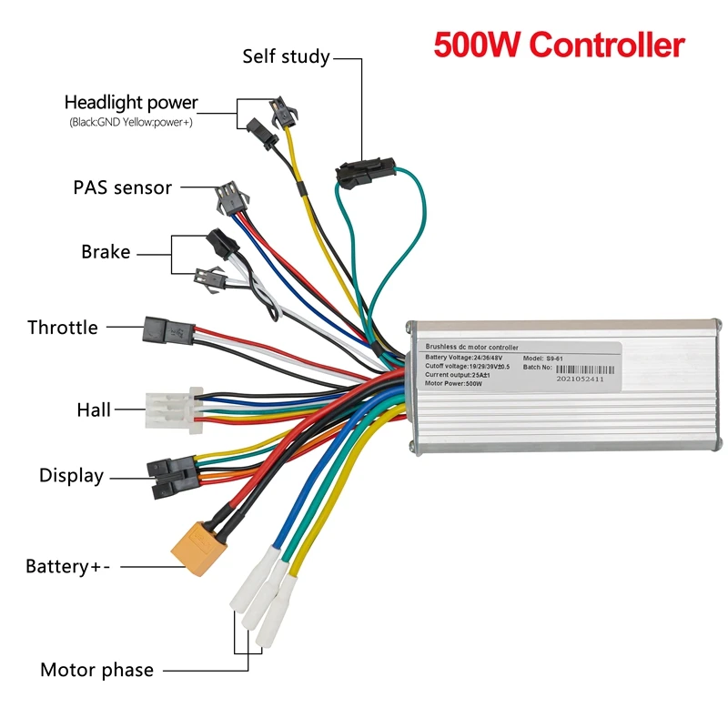 36V 48V 500W 350W Motor Wheel for Bicycle Brushless Gear Motor Electric Bike Conversion Kit 26in 28in Ebike Motor Kit