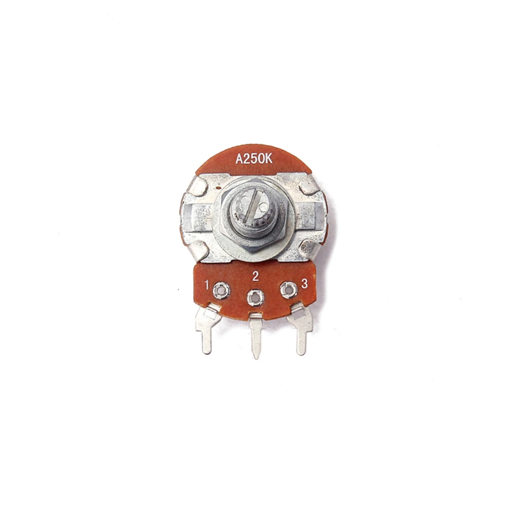 

A250K Long Knurled Split Shaft Guitar Potentiometer 18Mm Shaft Volume Tone Control Replacement For Amp Audio Electric Guitar