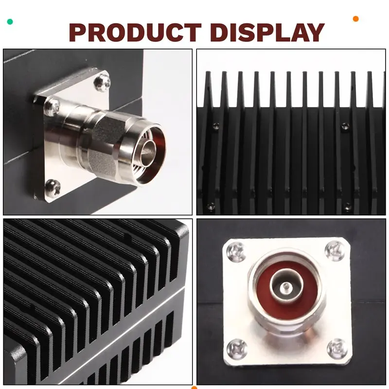 TKOH-DC-3GHZ 100W RF Microwave Terminal Plug 50Ohm N Type Male/Female Attenuator Coaxial Load 1/2 Connector High Power A